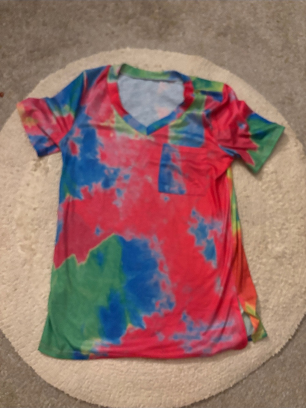 Colorful vneck shirt